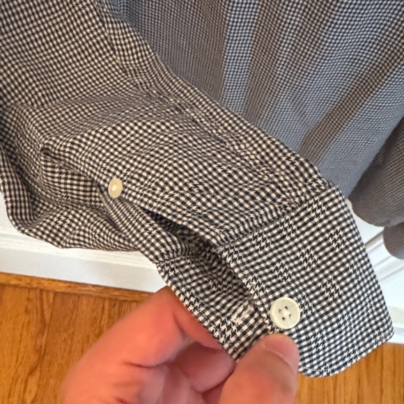 Z. Zenga Men's Black, Navy and White Checkered Shirt - Picture 9 of 12